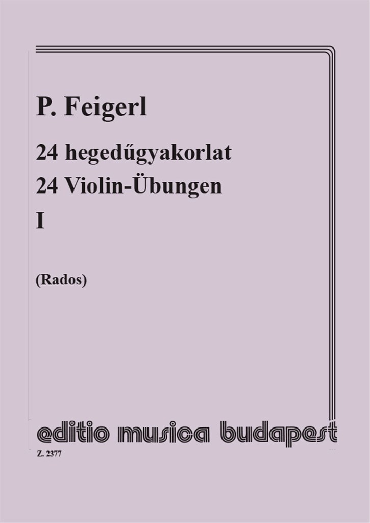 24 Violin-Übungen I in 24 Tonarten, mit Begleitun
